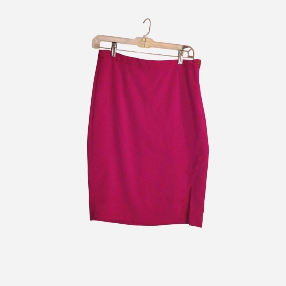 The Limited Fuchsia Asymmetrical Tulip Hem Pencil Skirt - Size 8